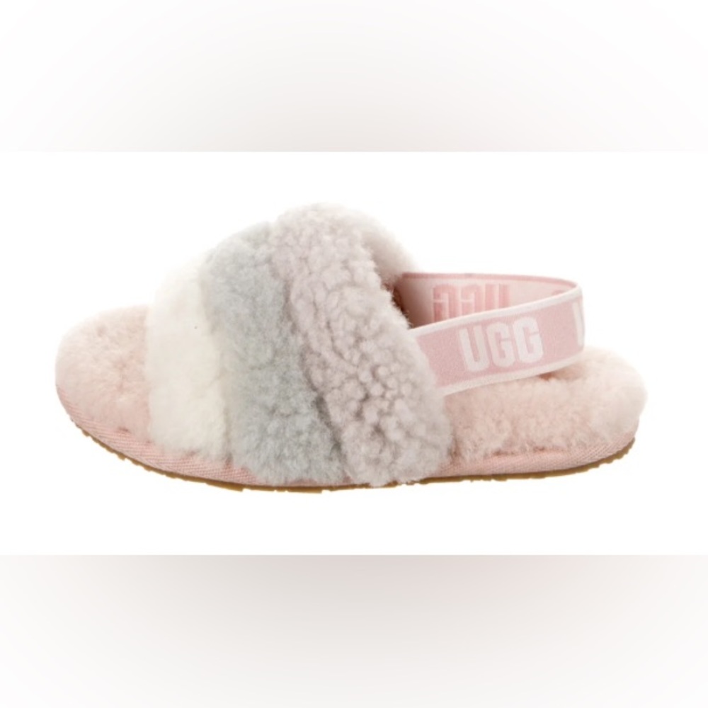 UGG Girls' Toddler Shearling Open Toe Sandals